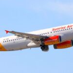 Un avion de Sunrise Airways décolle de l’aéroport Toussaint Louverture
